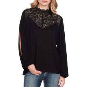 Jessica Simpson Tops - NWT Jessica Simpson black 'Maureen' mockneck top Jessica Simpson Tops - NWT Jessica Simpson black 'Maureen' mockneck top